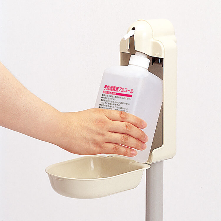 サラヤ｜足踏み式ディスペンサー HC-400 〔カートリッジボトル付