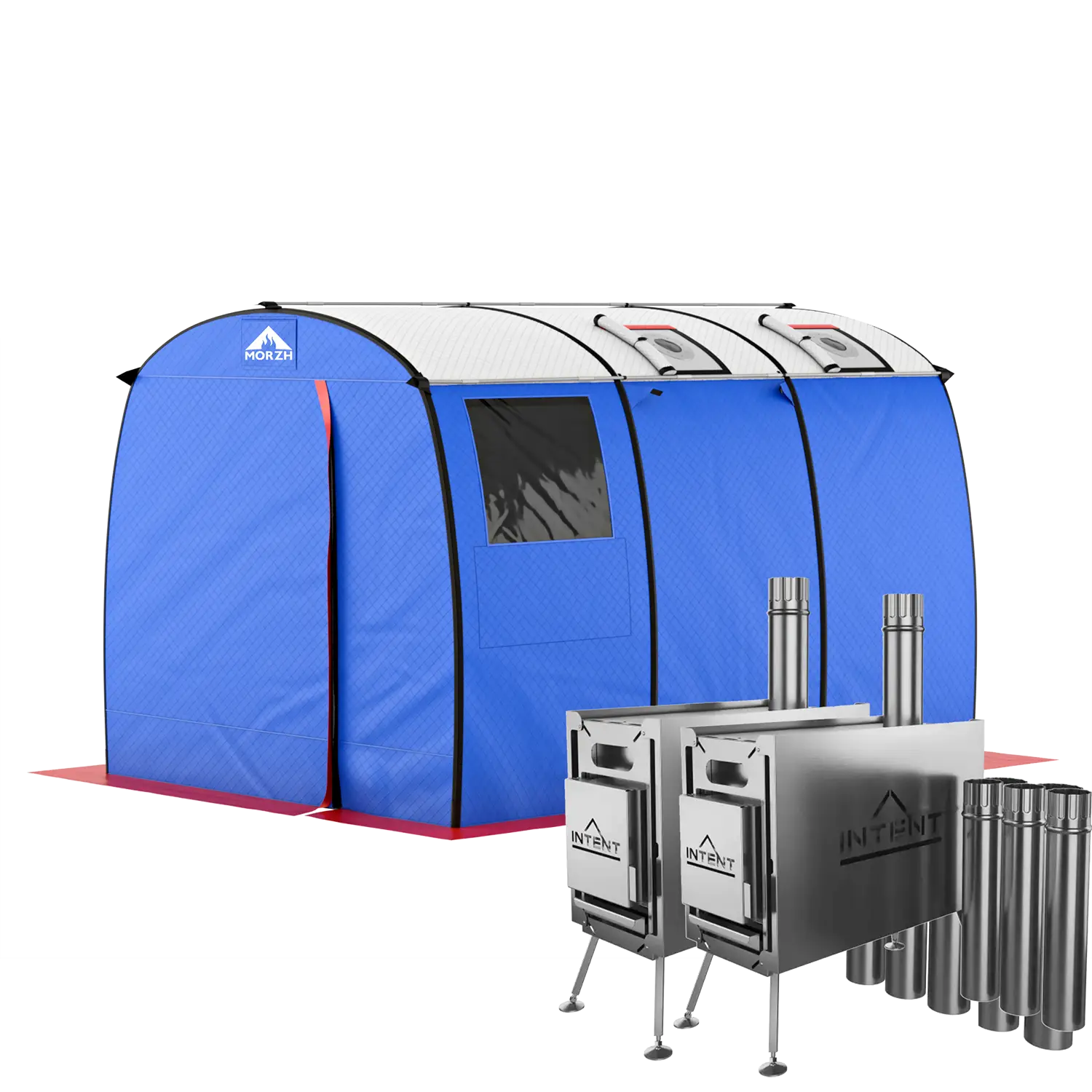 3層式テントサウナ MORZH MAX（モルジュ マックス） ストーブ2台
