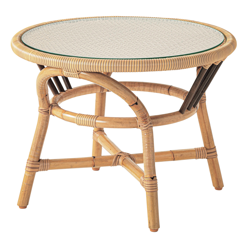 ラタンガラストップテーブル｜家庭画報ショッピングサロン