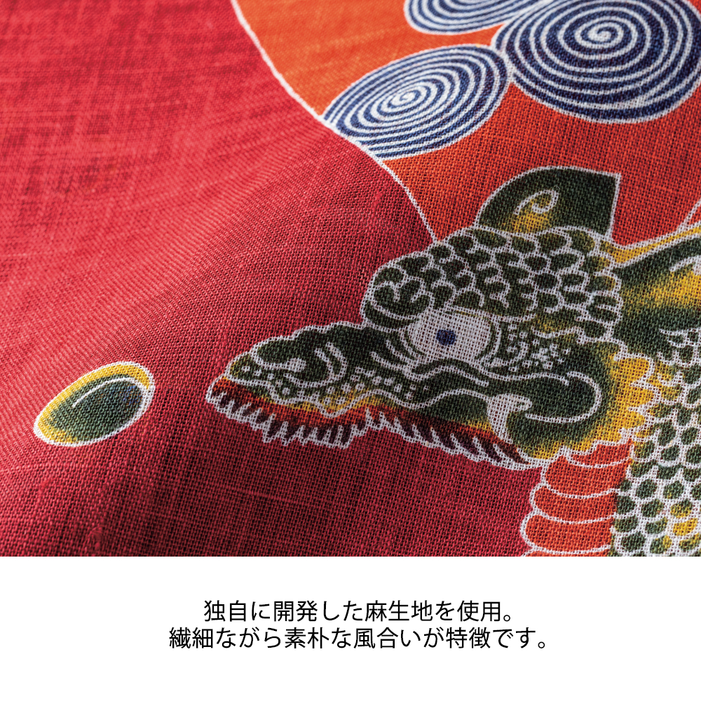 型染めのれん 鶴亀文様｜｜家庭画報ショッピングサロン