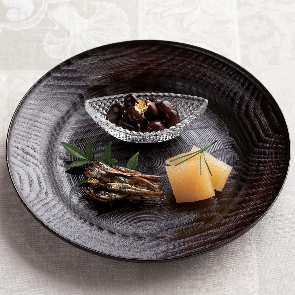 村瀬治兵衛 沢栗青海盆8寸｜｜家庭画報ショッピングサロン