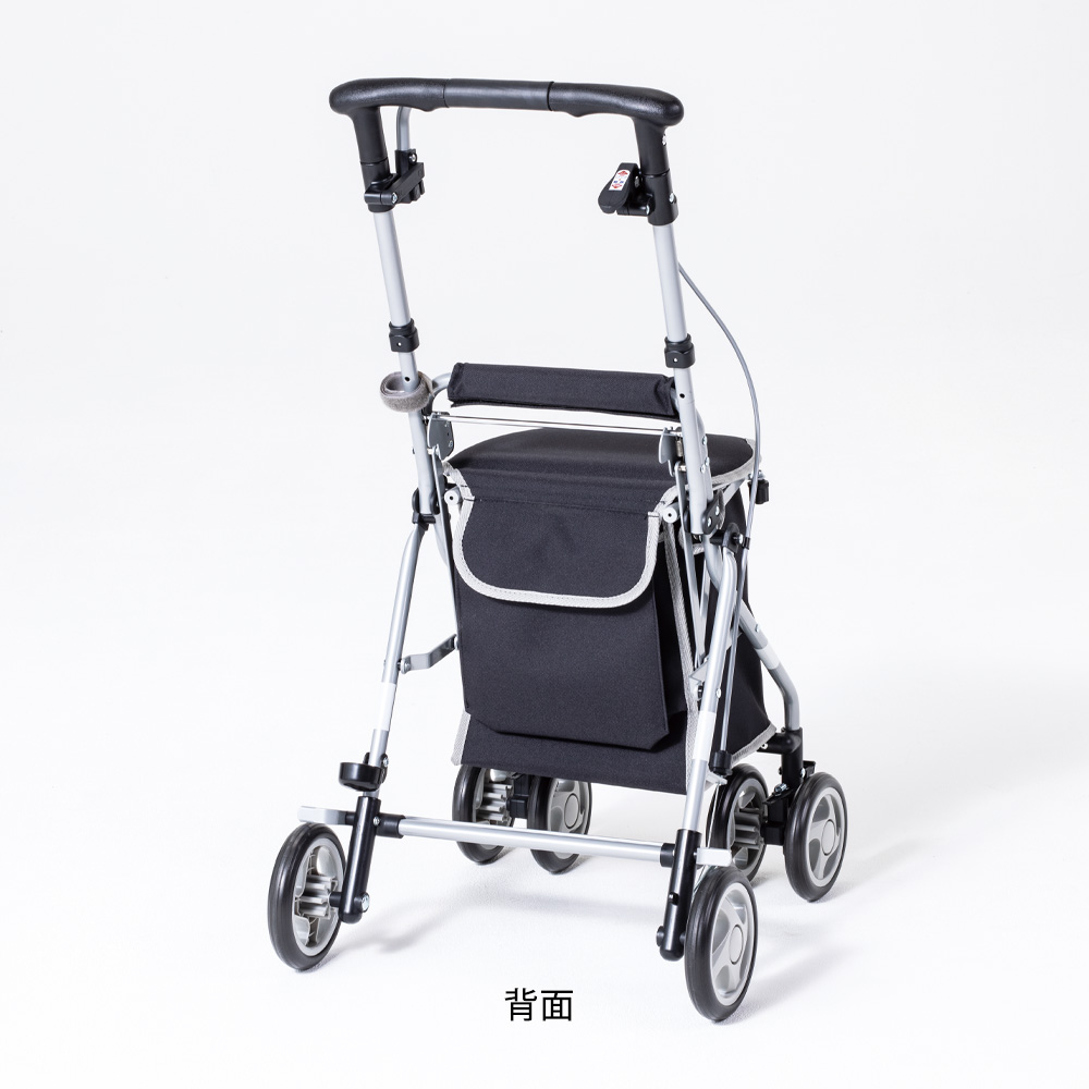 シルバーカー リズム／ブラック無地｜｜家庭画報ショッピングサロン