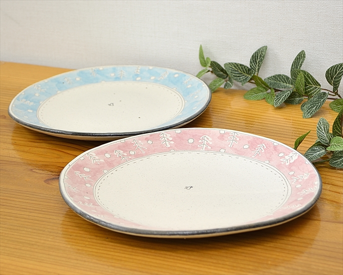 和雑貨 四季彩堂 オンラインショップ / 笠間焼 丸パスタ皿 夜の町