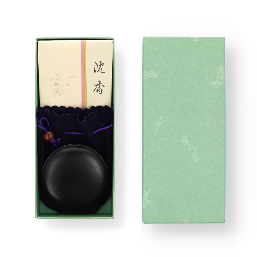 ウェブショップ松印沈香 小割 5g/黒檀香合セット: 香りを贈る【公式