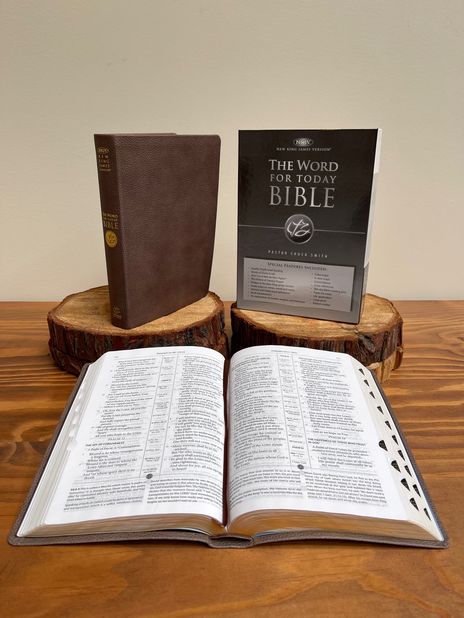 NKJV Word For Today Bible Brown Genuine Leather Indexed – twft.com