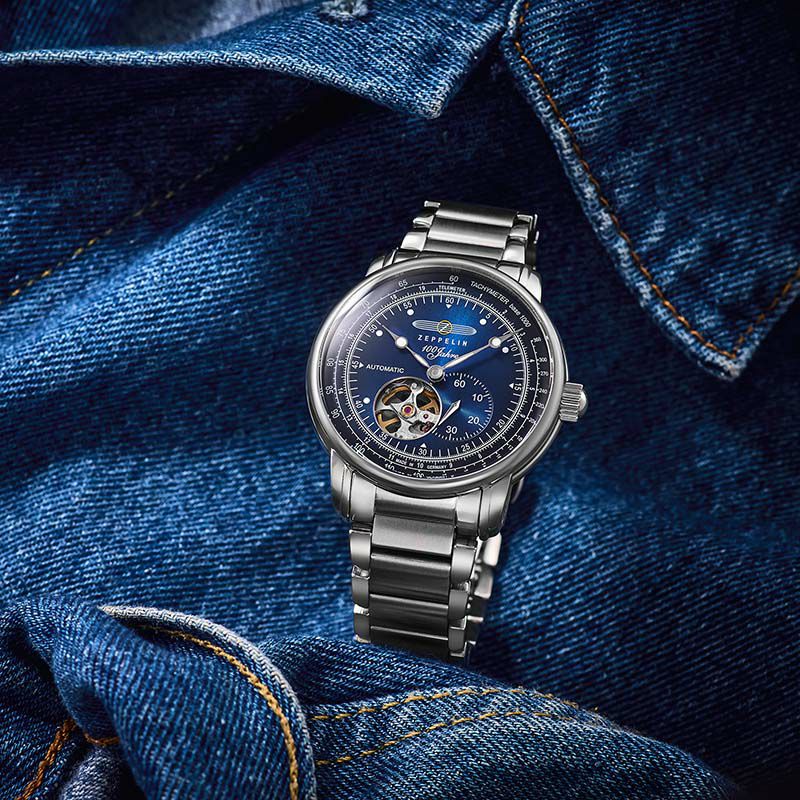 ツェッペリン 100周年記念 オープンハート オートマチック 日本限定