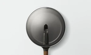 フライパン 26cm DEEP 【ガラスリッドセット】[ウォールナット