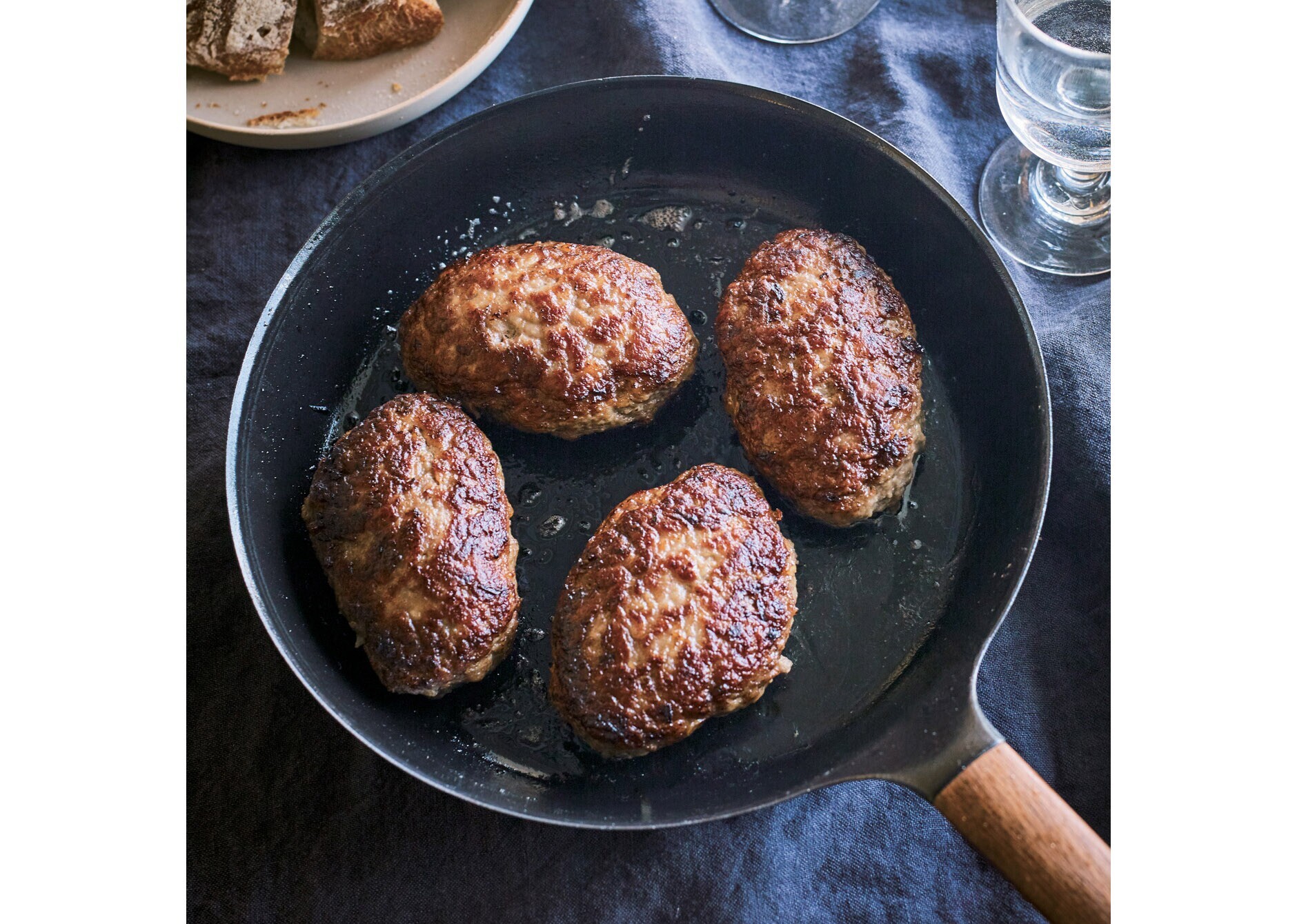 フライパン 26cm 【ガラスリッドセット】[ウォールナット