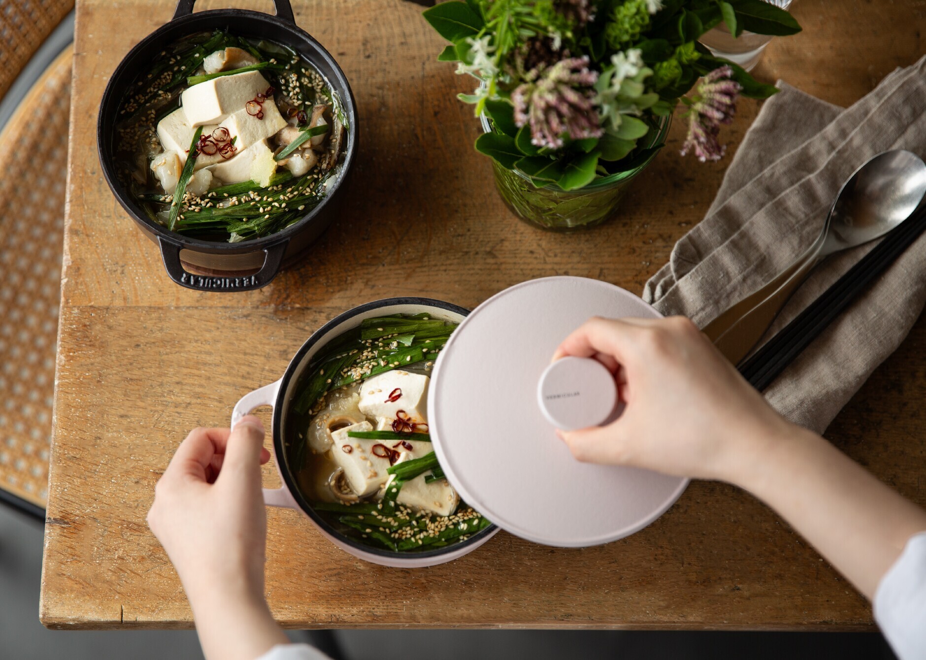 オーブンポット 2 MINI 14cm ベーシックノブ[オイスターグレー