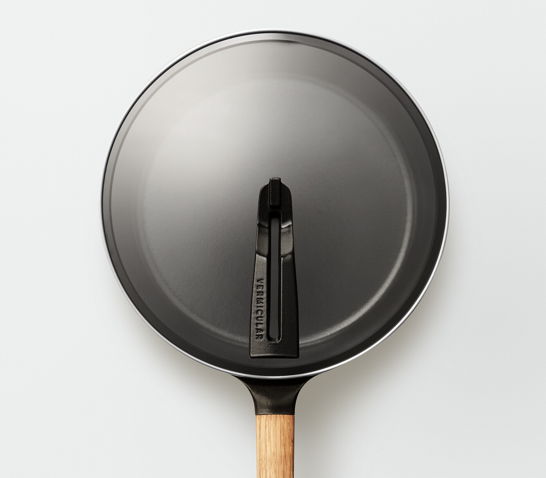 フライパン 26cm DEEP 【ガラスリッドセット】[オーク