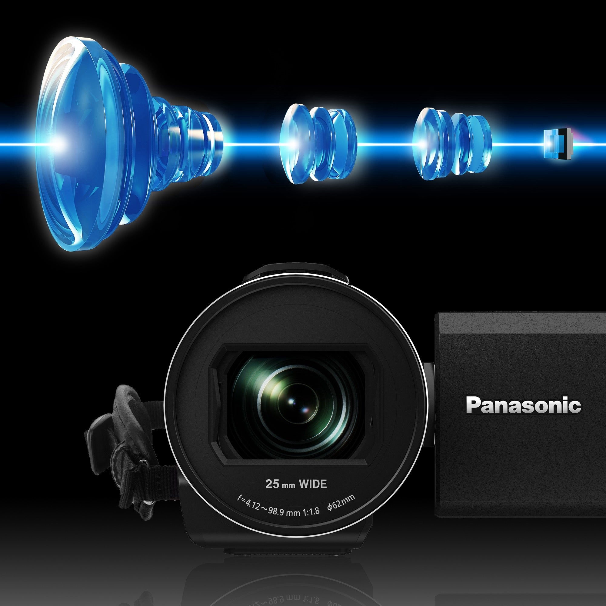 Panasonic 4K Camcorder 24X Optical Zoom