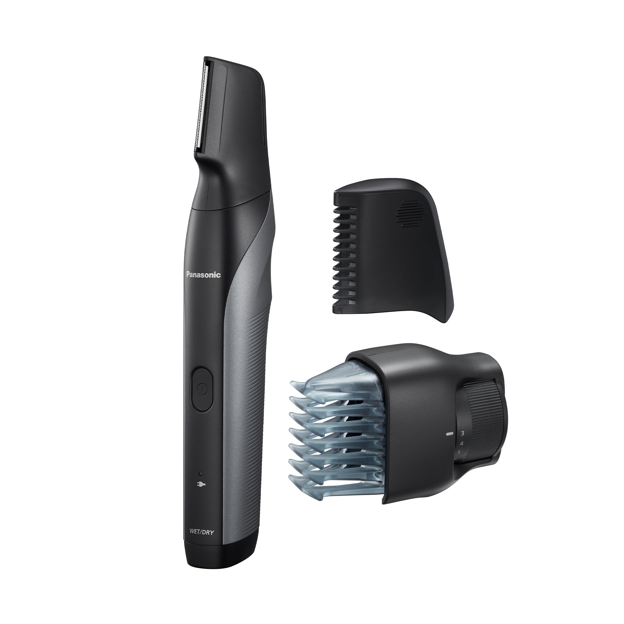 Panasonic Body Hair Groomer with 2 Comb Attachments and Adjustable