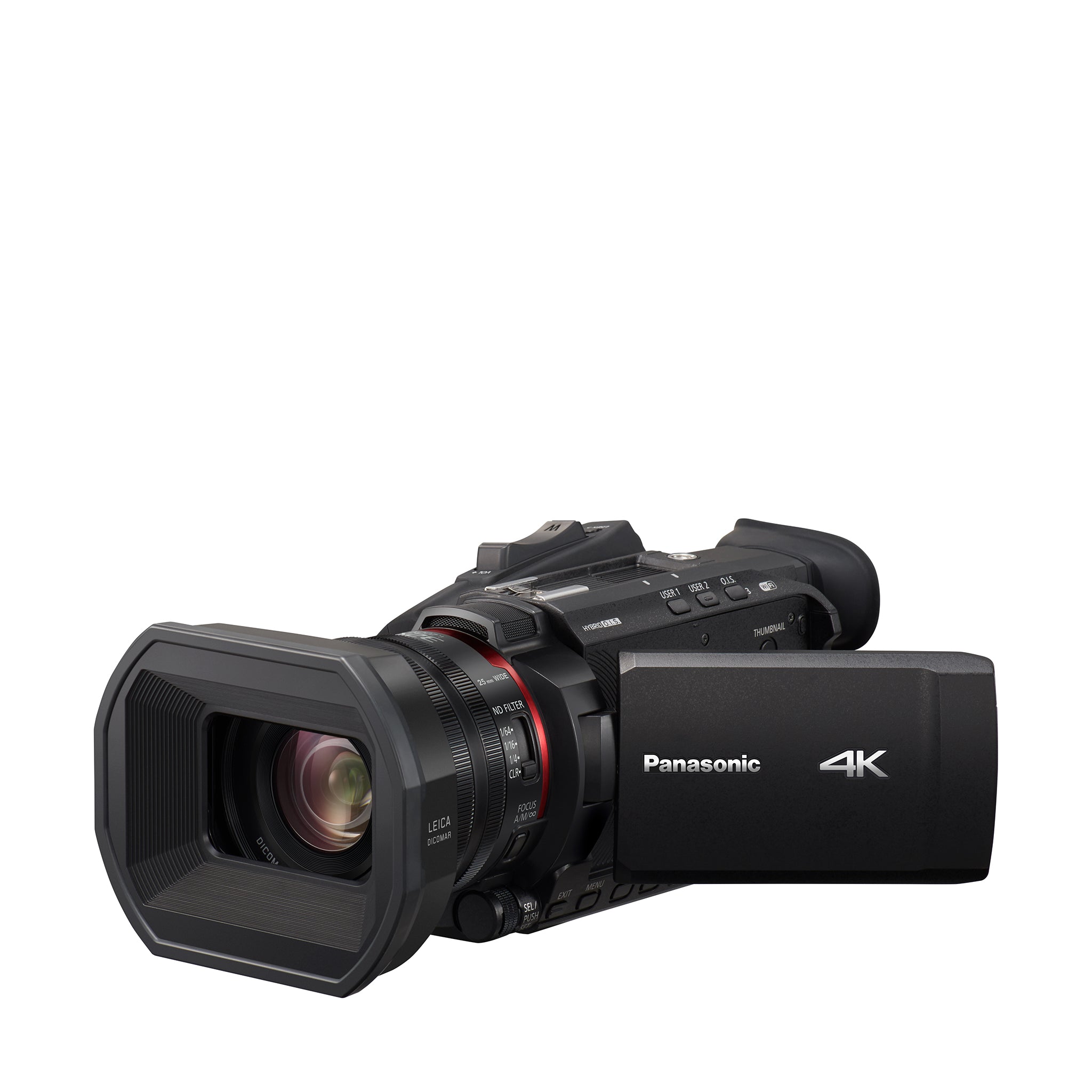 Panasonic 4K Professional Camcorder with 24X Optical Zoom and Live