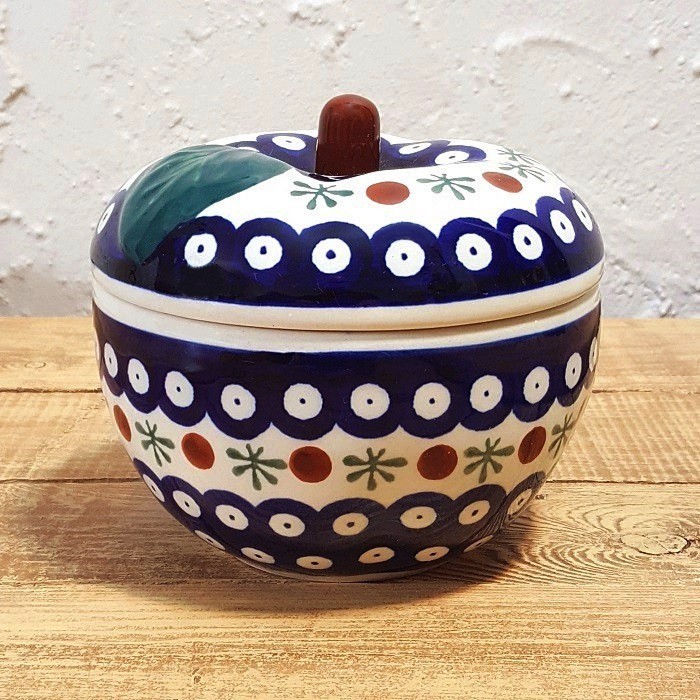 ポーリッシュポタリー (ポーランド食器) Boleslawiec りんごポット