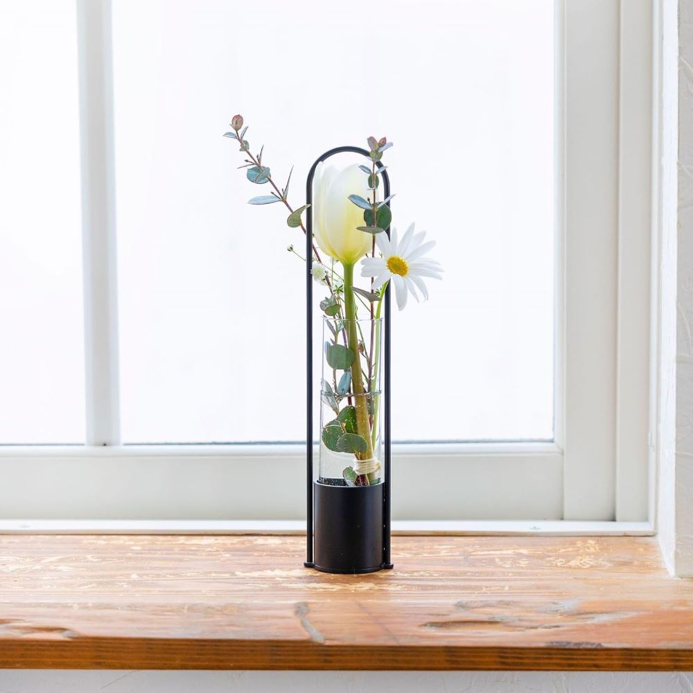 楽天市場】【20％OFF】 花瓶 一輪挿し ガラス 円柱 おしゃれ 透明