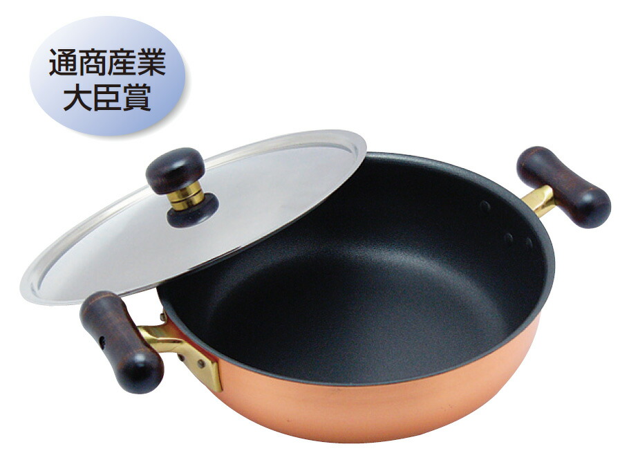 楽天市場】【わけあり価格】≪和銅楽≫結び深型両手鍋21cm : 銅の