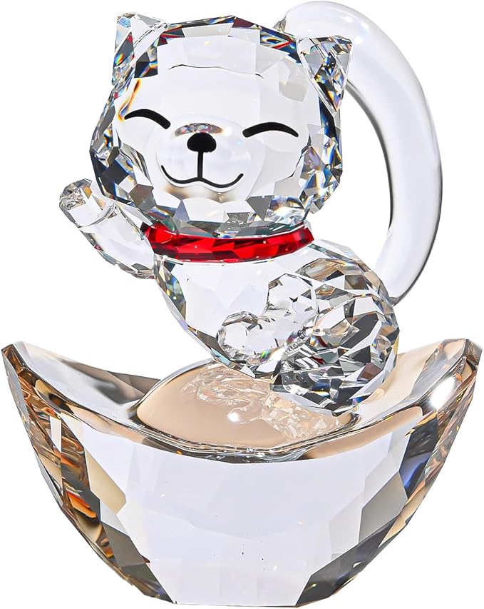 楽天市場】【スーパーSALE限定20％引】スワロフスキー 招き猫 ラッキー