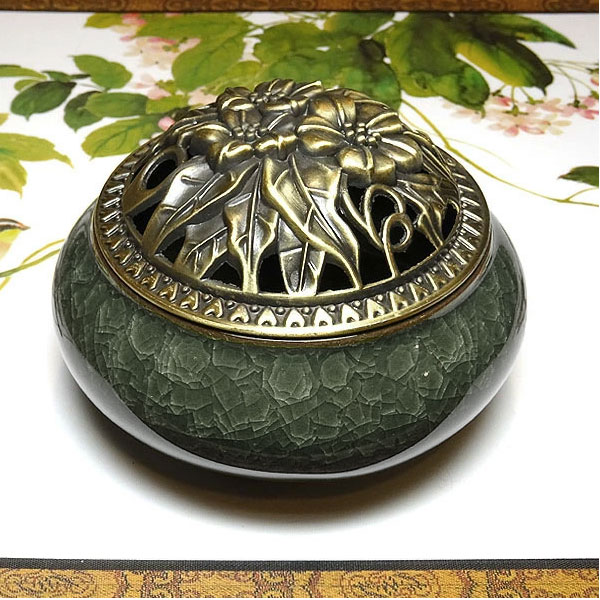 楽天市場】香炉 蓮花 蓋付 中国製 : 中華の扉