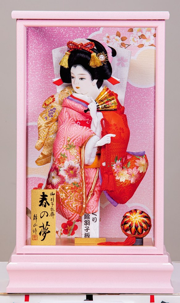 楽天市場】羽子板 平安豊久 ケース飾り 幹山作 初夢 押絵羽子板 13号