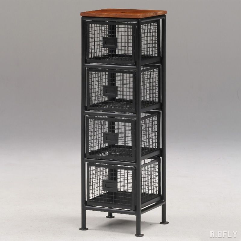 楽天市場】ienowa イエノワ メッシュスチールチェスト 縦型4杯 SFC