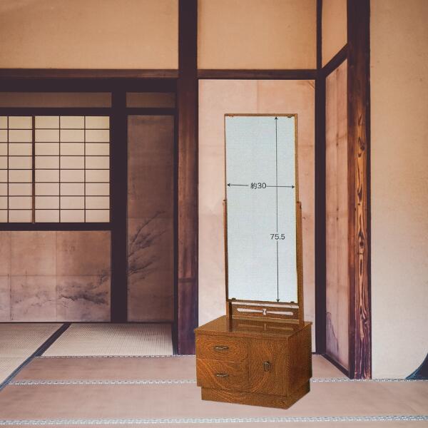 楽天市場】鎌倉彫 姿見 和風 姿見鏡 和室 スタンドミラー 和モダン