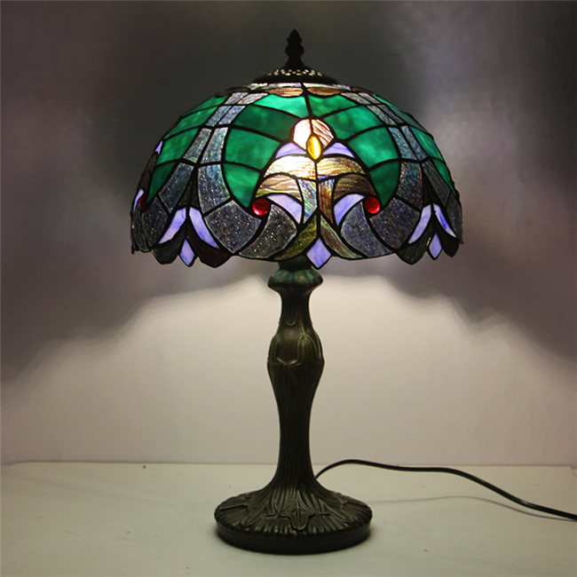 楽天市場】30*45CM 3色展開 ステンドグラスランプ スタンド照明