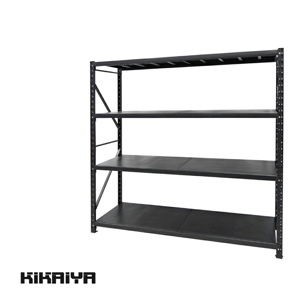 楽天市場】スチールラック ボルトレス 5段 ブラック 業務用 ワイド幅