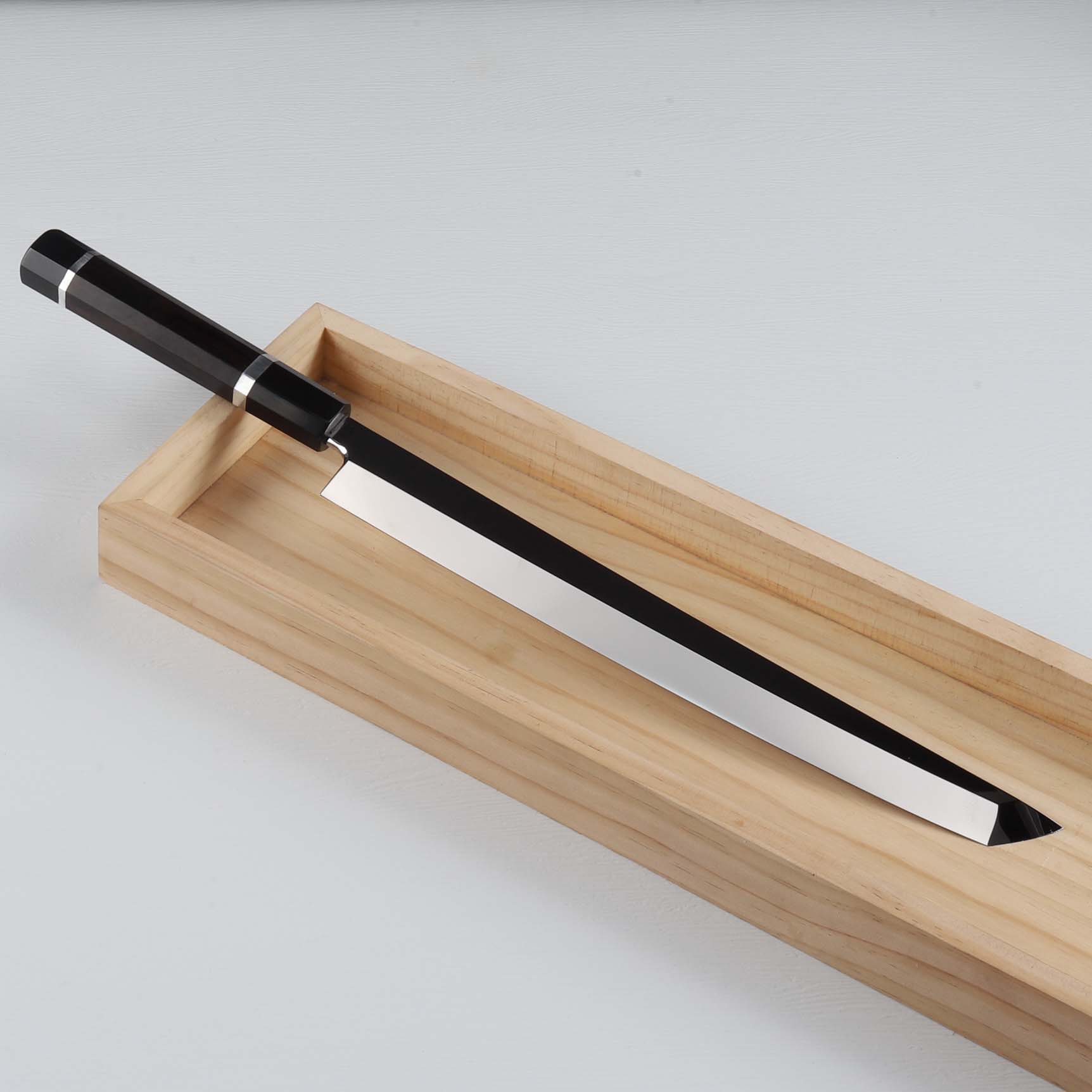 重房 霞 柳刃 270mm 9寸 包丁 和包丁 会津 黒檀 八角柄 重房 霞 柳刃