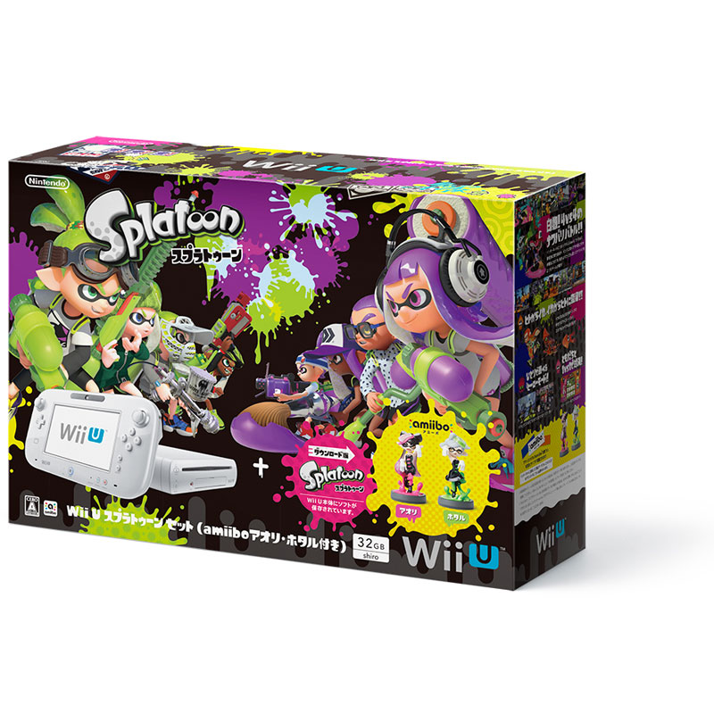 楽天ブックス: Wii U スプラトゥーン セット（amiibo アオリ・ホタル