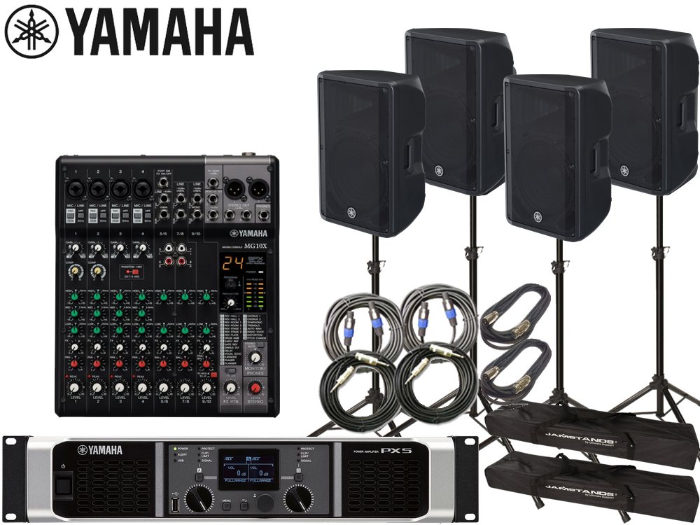 楽天市場】YAMAHA ヤマハ PA 音響システム スピーカー4台 イベント