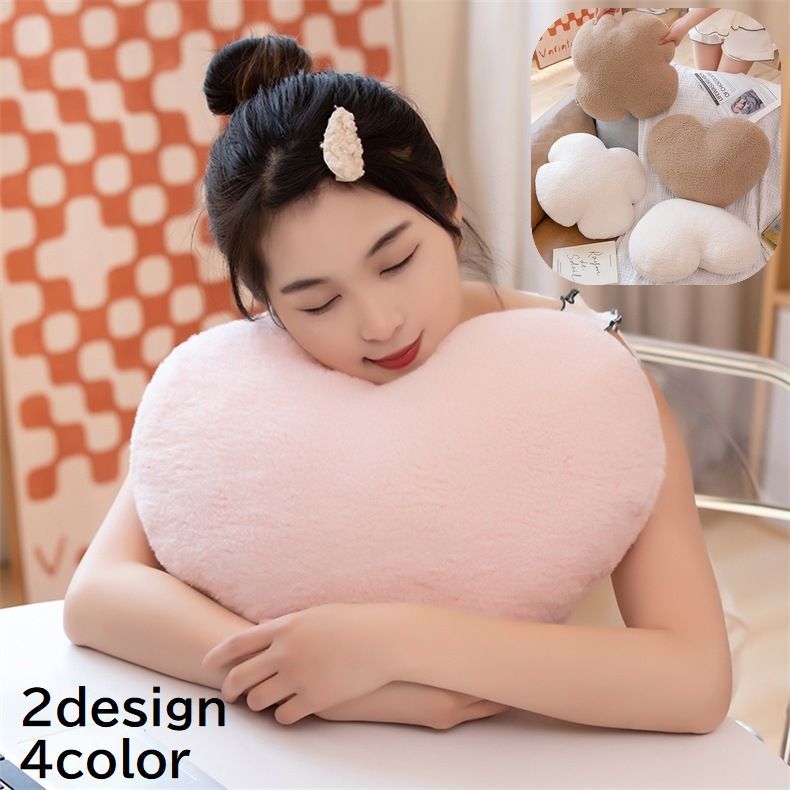 楽天市場】送料無料 クッション インテリア ハート型 クローバー型