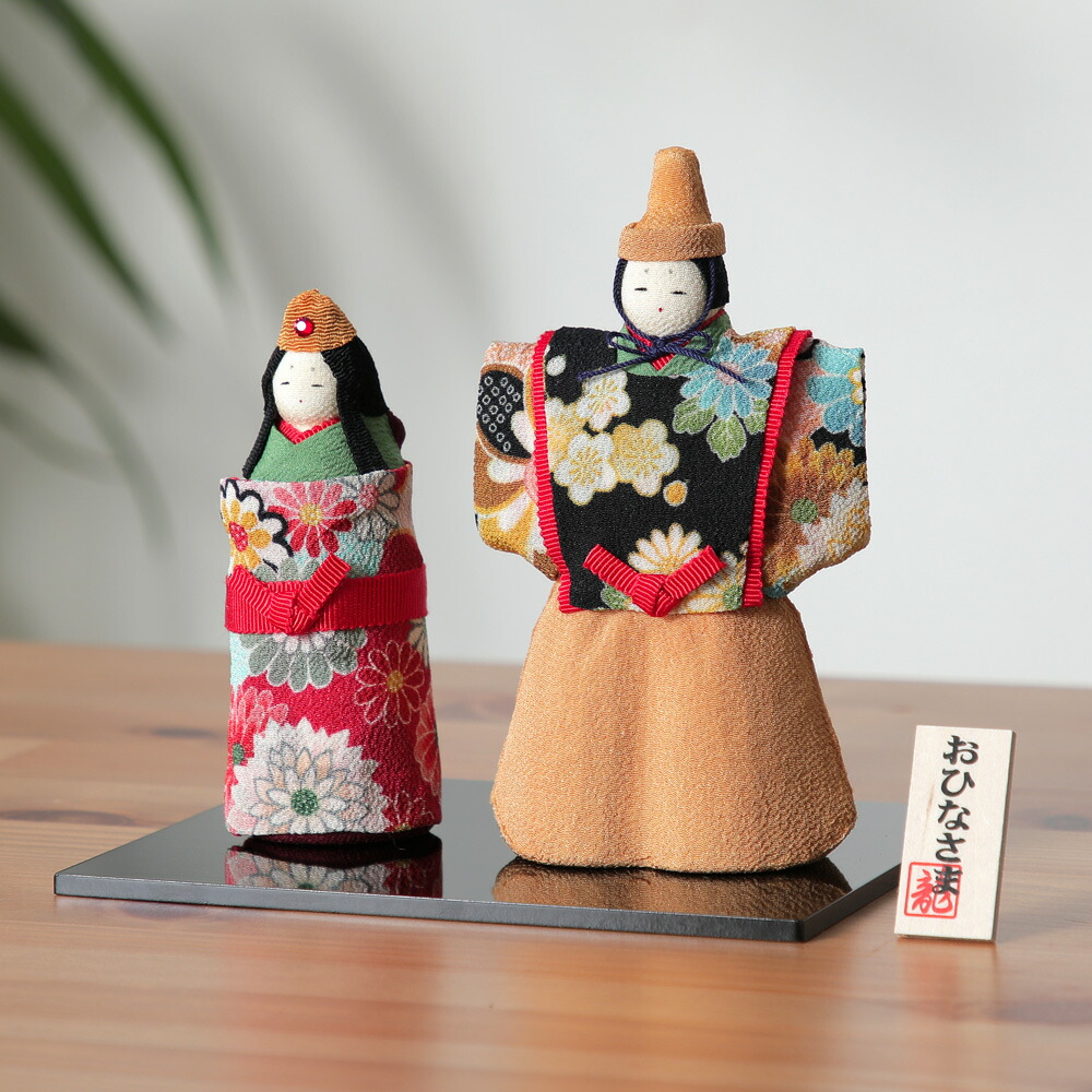 楽天市場】斉藤善月作 豆立雛 桜 立ひな 立ち雛 雛人形 博多人形 伝統