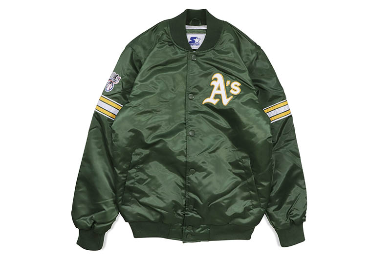 楽天市場】STARTER NEW YORK JETS VARSITY SATIN FULL-SNAP JACKET