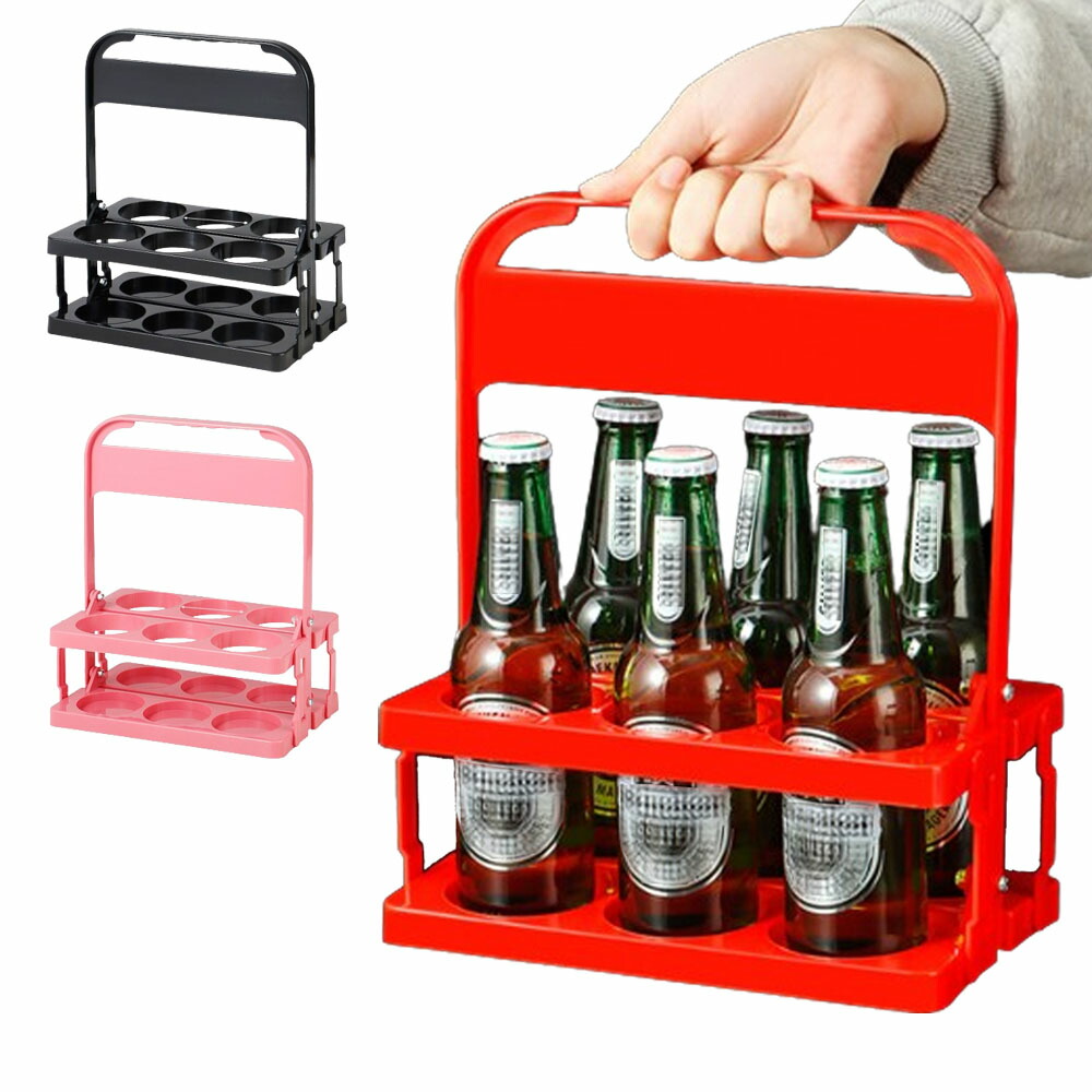 楽天市場】【6本のボトルを運べる】ボトルキャリア 折りたたみ