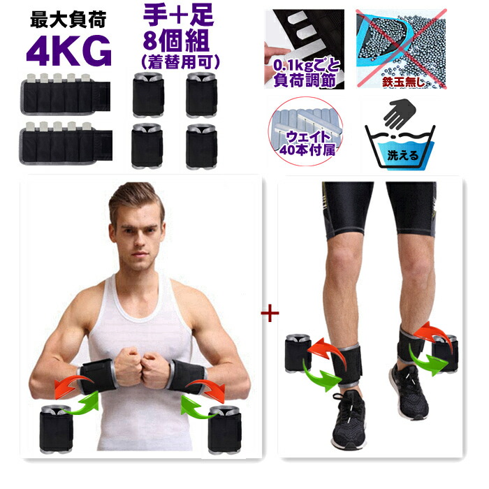 楽天市場】洗える リストウェイト アンクルウェイト 1.0kg 筋 トレ