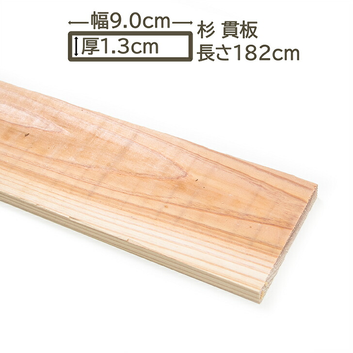 楽天市場】国産杉 貫板 9x1.3x91cm スギ 90x13x910mm すぎ 杉 DIY