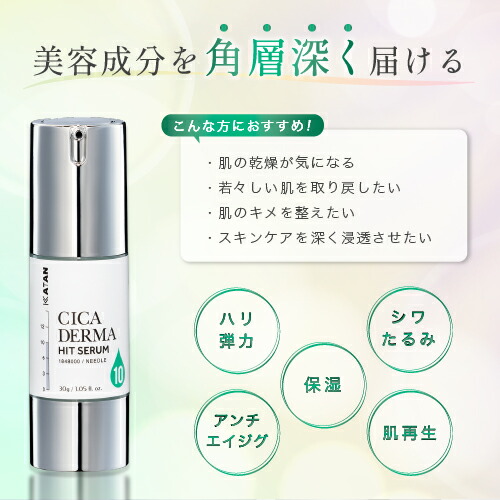 KATAN CICA ダーマヒットセラム10 30g ニードルセラム 高濃度 シカ 針