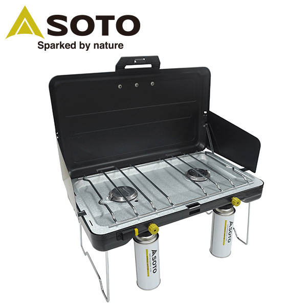 楽天市場】2バーナー バーナーコンロ 3300kcal/h カセットガス対応 ST