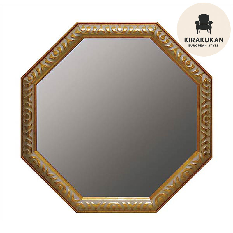 楽天市場】【スーパーセール価格】 鏡 壁掛け ヴィンテージ 八角ミラー