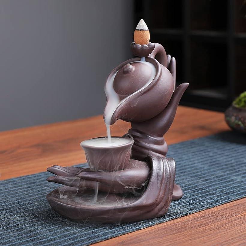 楽天市場】倒流香 お香立て おしゃれ 逆流香炉 流川香 お香たて 陶器