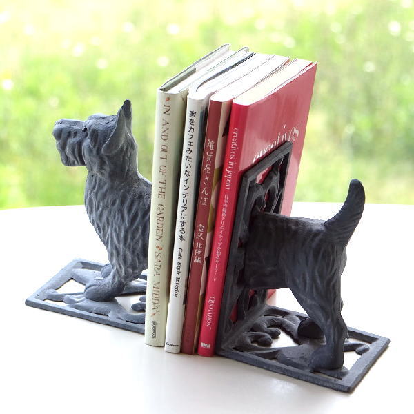 楽天市場】ブックエンド おしゃれ アンティーク レトロ 犬 イヌ 動物