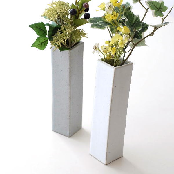 楽天市場】花瓶 陶器 おしゃれ フラワーベース 竹 デザイン 枝物 円柱