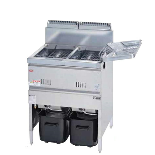 楽天市場】MGF-18WK 【マルゼン】 ガスフライヤー 18L×2 2槽式 幅830