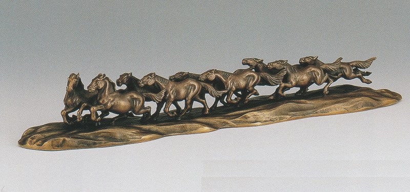 楽天市場】九頭馬（大） 縁起物 置物 「うまくいく」 風水 グッズ