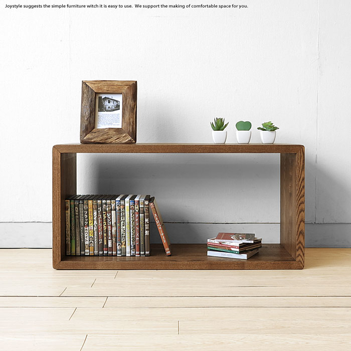 楽天市場】【60ボックス（中）/ライト色】 タモ無垢材 オープンラック