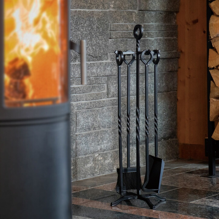 楽天市場】総鉄製 暖炉・薪ストーブ用ツール 4点セット 「ファイヤー