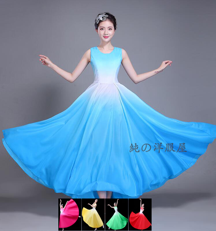 楽天市場】モダンドレス グラデーション ワンピース レディース 大人