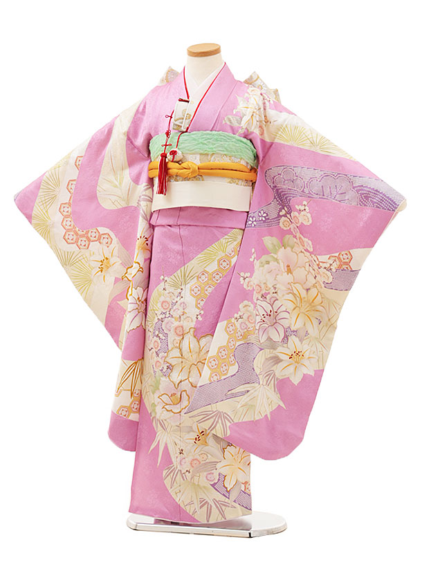楽天市場】七五三 着物 7歳 フルセット レンタル 女の子 Y183【正絹