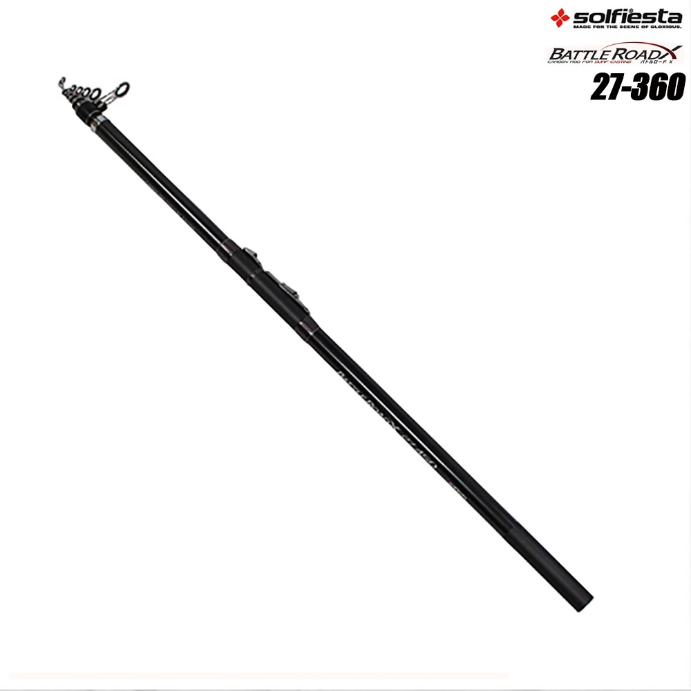 楽天市場】ガイドロック付 折畳みガイドカーボン投竿 バトルロードX 27