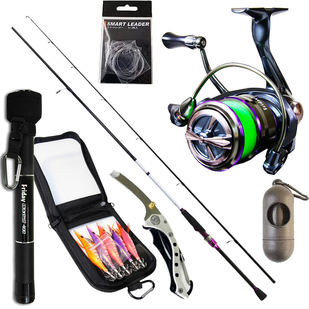 楽天市場】F-STEP リセットエギングセット 802 PEライン0.8号-100m